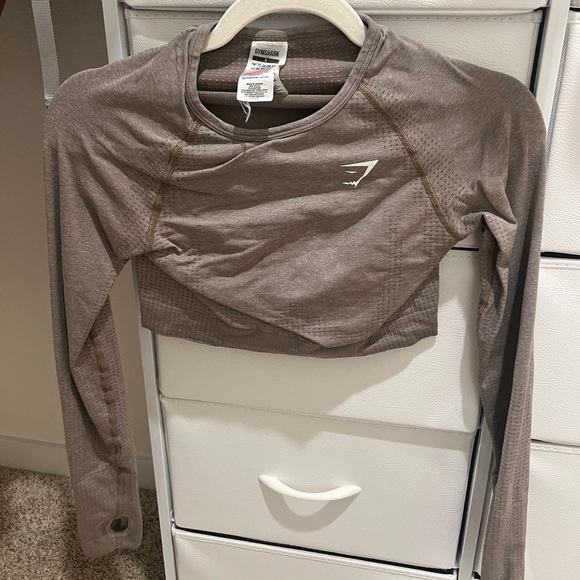 GYMSHARK Vital Seamless 2.0 Crop Top Long Sleeve Size S - Picture 5 of 7